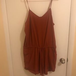 J. Crew Rust Pocket Romper
